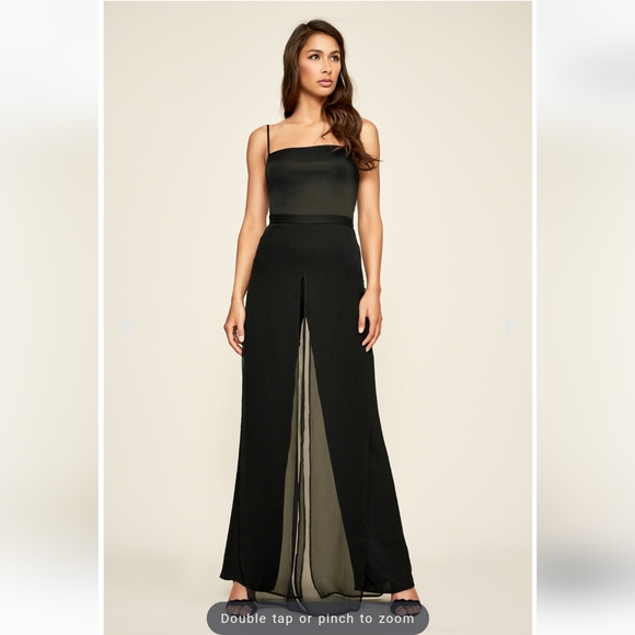 Tadashi Shoji Pants - Tadashi Seaton Chiffon Panel Pant, Size 4